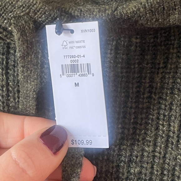 Banana Republic Olive Green Hooded Sweater - Picture 6 of 6
